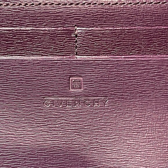 Givenchy Purple Jeweled 4G Logo Kiss Lock Long Wallet - Preowned - Picture 9 of 12